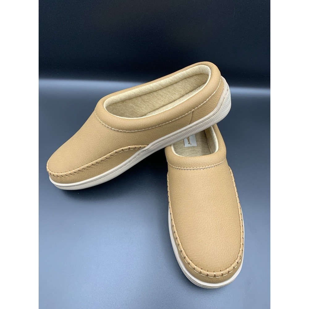MY SLIPPERS Slip-On - Tan - Women 9 - Memory Foam - Impact Gel - Indoor/Outdoor
